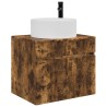 Cabinet de Salle de Bain Mural Chêne fumé 59 x 44,5 x 50 cm 583180583180