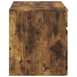 Cabinet de Salle de Bain Mural Chêne fumé 59 x 44,5 x 50 cm 583180583180