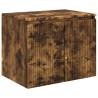 Cabinet de Salle de Bain Mural Chêne fumé 62,5 x 44,5 x 50 cm 583181583181