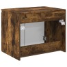 Cabinet de Salle de Bain Mural Chêne fumé 62,5 x 44,5 x 50 cm 583181583181