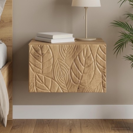 Cabinet de chevet mural Chêne artisanal 49 x 34,5 x 20 cm 583186583186