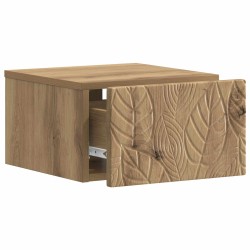 Cabinet de chevet mural Chêne artisanal 49 x 34,5 x 20 cm 583186583186