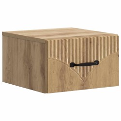 Cabinet de chevet mural Chêne artisanal 34,5 x 33 x 20 cm 583187583187