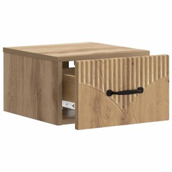 Cabinet de chevet mural Chêne artisanal 34,5 x 33 x 20 cm 583187583187