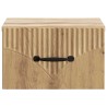 Cabinet de chevet mural Chêne artisanal 34,5 x 33 x 20 cm 583187583187