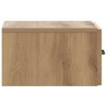 Cabinet de chevet mural Chêne artisanal 34,5 x 33 x 20 cm 583187583187