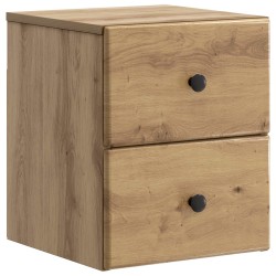 Cabinet de chevet mural Chêne artisanal 34,5 x 33 x 40 cm 583189583189