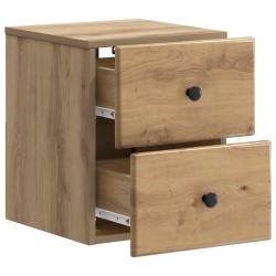 Cabinet de chevet mural Chêne artisanal 34,5 x 33 x 40 cm 583189583189