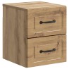 Cabinet de chevet mural Chêne artisanal 34,5 x 33 x 40 cm 583190583190
