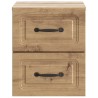 Cabinet de chevet mural Chêne artisanal 34,5 x 33 x 40 cm 583190583190