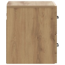 Cabinet de chevet mural Chêne artisanal 34,5 x 33 x 40 cm 583190583190