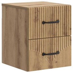 Cabinet de chevet mural Chêne artisanal 34,5 x 33 x 40 cm 583191583191