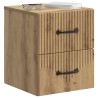 Cabinet de chevet mural Chêne artisanal 34,5 x 33 x 40 cm 583191583191