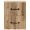 Cabinet de chevet mural Chêne artisanal 34,5 x 33 x 40 cm 583191583191