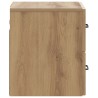Cabinet de chevet mural Chêne artisanal 34,5 x 33 x 40 cm 583191583191