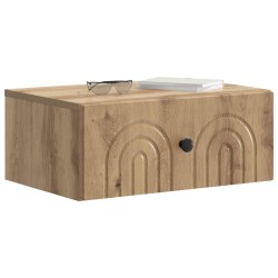Cabinet de chevet mural Chêne artisanal 49 x 34,5 x 20 cm 583192583192