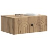 Cabinet de chevet mural Chêne artisanal 49 x 34,5 x 20 cm 583192583192