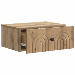 Cabinet de chevet mural Chêne artisanal 49 x 34,5 x 20 cm 583192583192