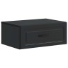 Cabinet de chevet mural avec tiroir Noir 49 x 34,5 x 20 cm 583193583193