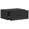 Cabinet de chevet mural avec tiroir Noir 49 x 34,5 x 20 cm 583193583193