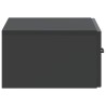 Cabinet de chevet mural avec tiroir Noir 49 x 34,5 x 20 cm 583193583193