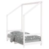 Cadre de lit pour enfant blanc 70x140 cm bois de pin massif 583201583201