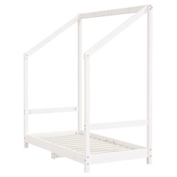 Cadre de lit pour enfant blanc 70x140 cm bois de pin massif 583201583201