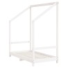 Cadre de lit pour enfant blanc 70x140 cm bois de pin massif 583201583201