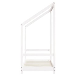 Cadre de lit pour enfant blanc 70x140 cm bois de pin massif 583201583201