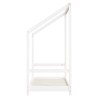 Cadre de lit pour enfant blanc 70x140 cm bois de pin massif 583201583201