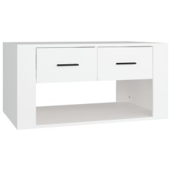 Table basse Blanc 80x50x40 cm Bois d'ingénierie 583202583202