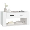Table basse Blanc 80x50x40 cm Bois d'ingénierie 583202583202