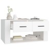 Table basse Blanc 80x50x40 cm Bois d'ingénierie 583202583202