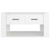 Table basse Blanc 80x50x40 cm Bois d'ingénierie 583202583202