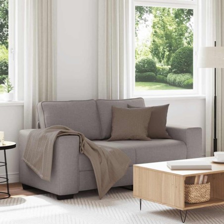 Canapé 2 places taupe 160x77x82 cm en tissu 583204583204