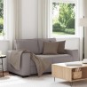 Canapé 2 places taupe 160x77x82 cm en tissu 583204583204