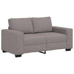 Canapé 2 places taupe 160x77x82 cm en tissu 583204583204