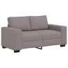 Canapé 2 places taupe 160x77x82 cm en tissu 583204583204