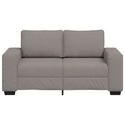 Canapé 2 places taupe 160x77x82 cm en tissu 583204583204