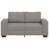 Canapé 2 places taupe 160x77x82 cm en tissu 583204583204