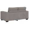 Canapé 2 places taupe 160x77x82 cm en tissu 583204583204