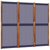 Cloison de séparation 3 panneaux bleu foncé 210x180 cm 583205583205