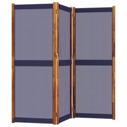Cloison de séparation 3 panneaux bleu foncé 210x180 cm 583205583205