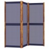 Cloison de séparation 3 panneaux bleu foncé 210x180 cm 583205583205