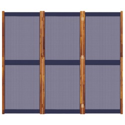 Cloison de séparation 3 panneaux bleu foncé 210x180 cm 583205583205