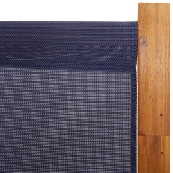 Cloison de séparation 3 panneaux bleu foncé 210x180 cm 583205583205