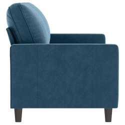 Canapé à 2 places Bleu 140 cm Velours 583208583208