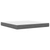 Cadre de lit avec matelas Gris foncé 200 x 200 cm Velours 583214583214