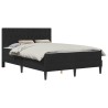 Cadre de lit avec matelas Noir Noir 120 x 190 cm Velours 583215583215