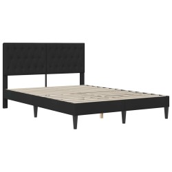 Cadre de lit avec matelas Noir Noir 120 x 190 cm Velours 583215583215